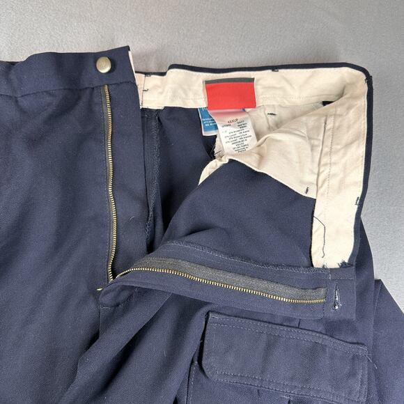 Steelguard FR Performance Cargo Pants Mens 42x30 Navy Flame Resistant Workwear - Picture 11 of 12